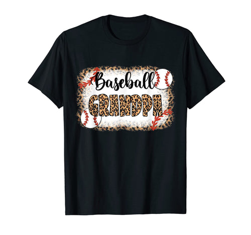 Baseball Grandpa Leopard Baseball T-Shirt - Custom Art Print Men Women - T-Shirt, Sweatshirt, Hoodie