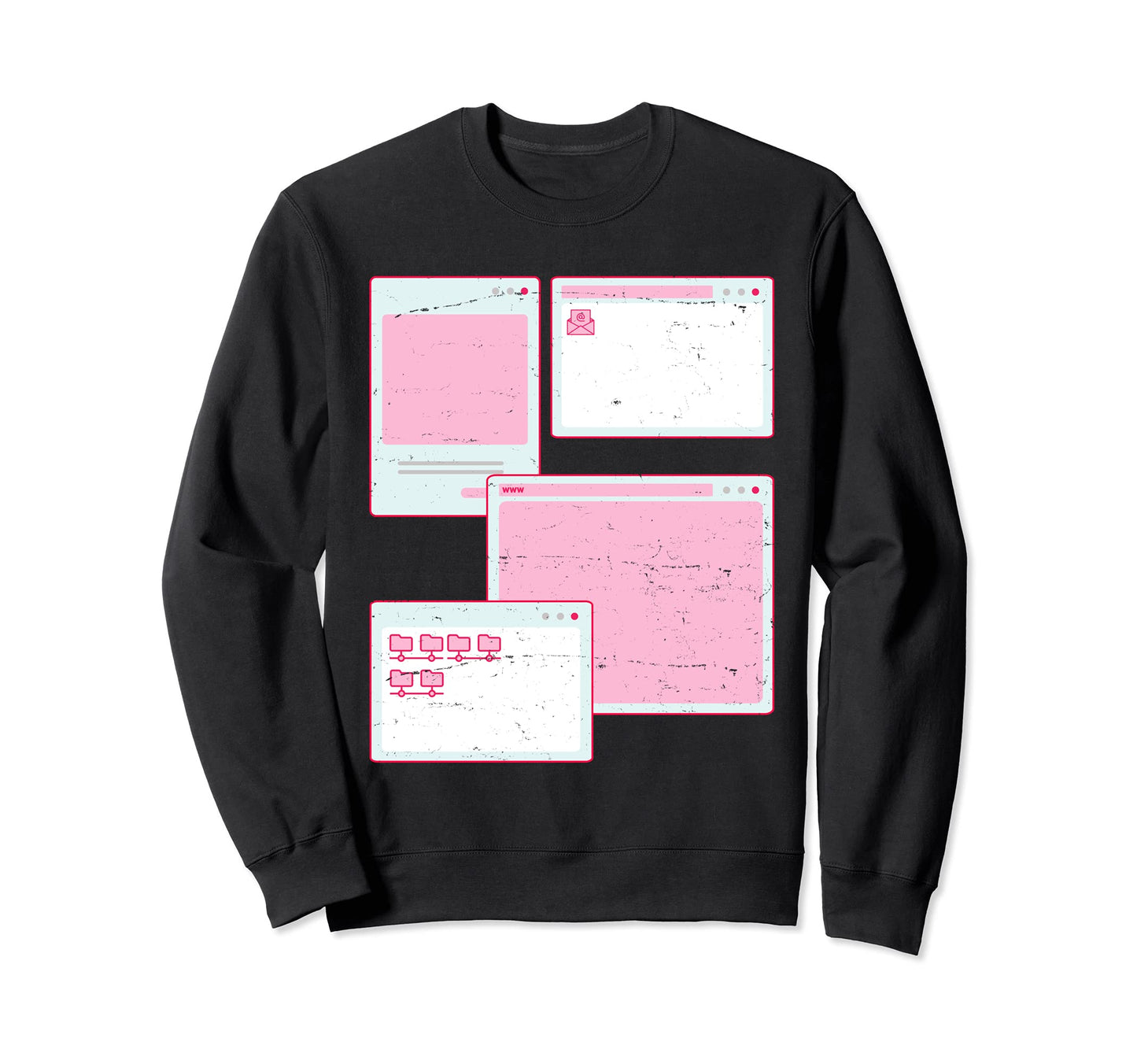Vaporwave Aesthetic 90S Grunge Sweatshirt - Casual Everyday Wear Men Women - T-Shirt, Sweatshirt, Hoodie
