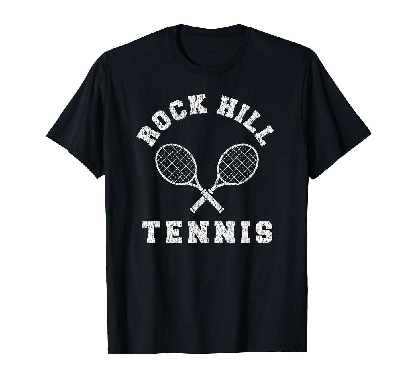 Rock Hill Tennis Team Distressed 90S T-Shirt - Novelty Apparel Men Women - T-Shirt, Sweatshirt, Hoodie