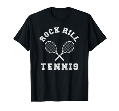 Rock Hill Tennis Team Distressed 90S T-Shirt - Novelty Apparel Men Women - T-Shirt, Sweatshirt, Hoodie