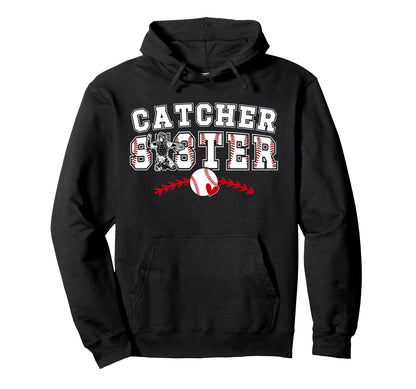 Baseball Catcher Sister Baseball Catcher Hoodie - Custom Art Print Unisex - T-Shirt, Sweatshirt, Hoodie