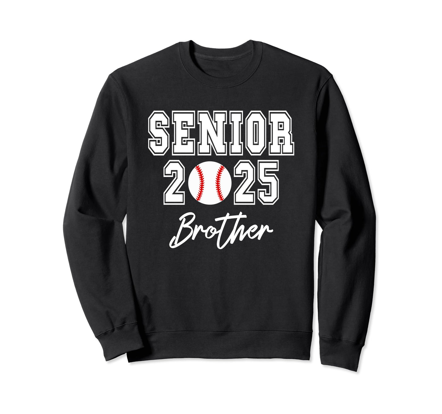 Class 2025 Baseball Player Sweatshirt - Unique Graphic for Adults - T-Shirt, Sweatshirt, Hoodie