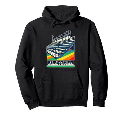 Stadium Bleacher Rainbow Stripes Hoodie - Custom Art Print Unisex - T-Shirt, Sweatshirt, Hoodie