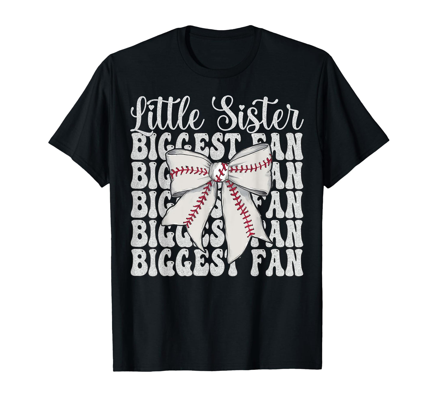 Baseball Sister Baseball Coquette T-Shirt - Casual Everyday Wear Men Women - T-Shirt, Sweatshirt, Hoodie