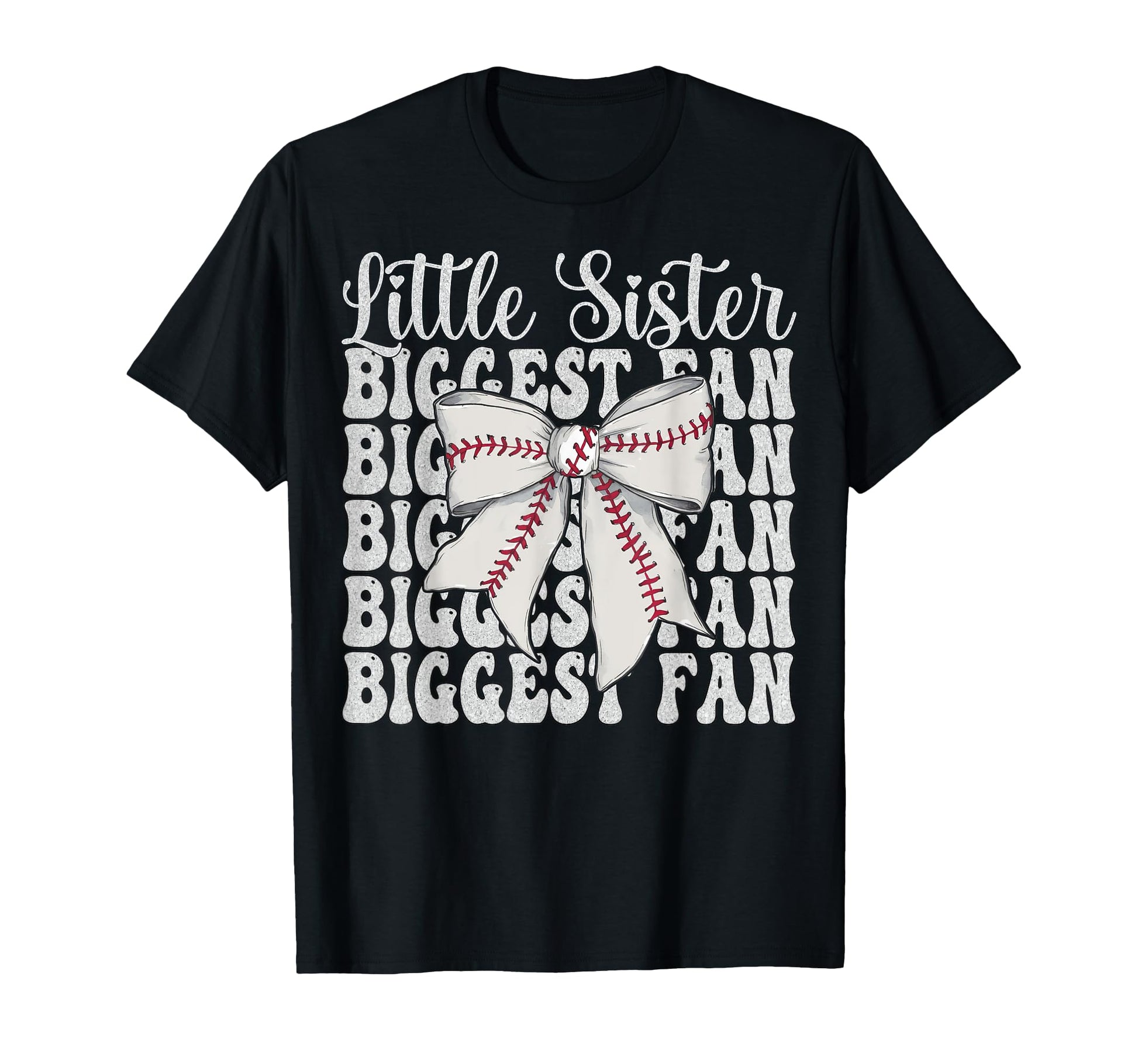 Baseball Sister Baseball Little Sister T-Shirt - Aesthetic Graphic Unisex - T-Shirt, Sweatshirt, Hoodie
