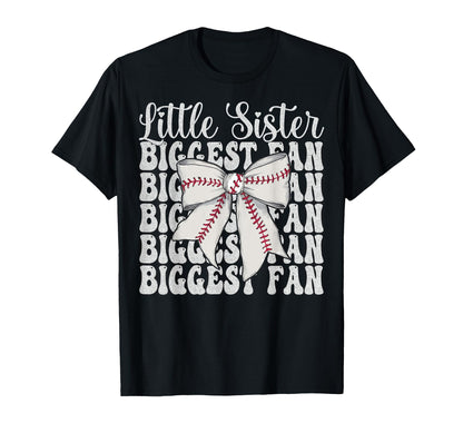 Baseball Sister Baseball Little Sister T-Shirt - Aesthetic Graphic Unisex - T-Shirt, Sweatshirt, Hoodie
