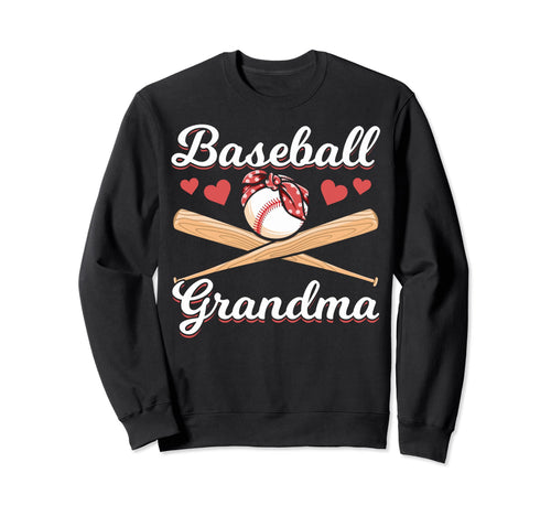 Grandma Grandson Baseball Sweatshirt - Fun Novelty Design for Adults - T-Shirt, Sweatshirt, Hoodie