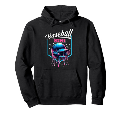 Baseball Mimi Mothers Day Baseball Drip Hoodie - Graphic Print for Adults - T-Shirt, Sweatshirt, Hoodie