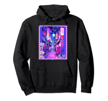 Japan City Pop Retrofuturism Vaporwave Hoodie - Fun Novelty Design Unisex - T-Shirt, Sweatshirt, Hoodie