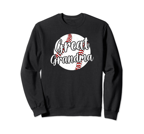 Baseball Great Grandma Baseball Sweatshirt - Graphic Print Men Women - T-Shirt, Sweatshirt, Hoodie