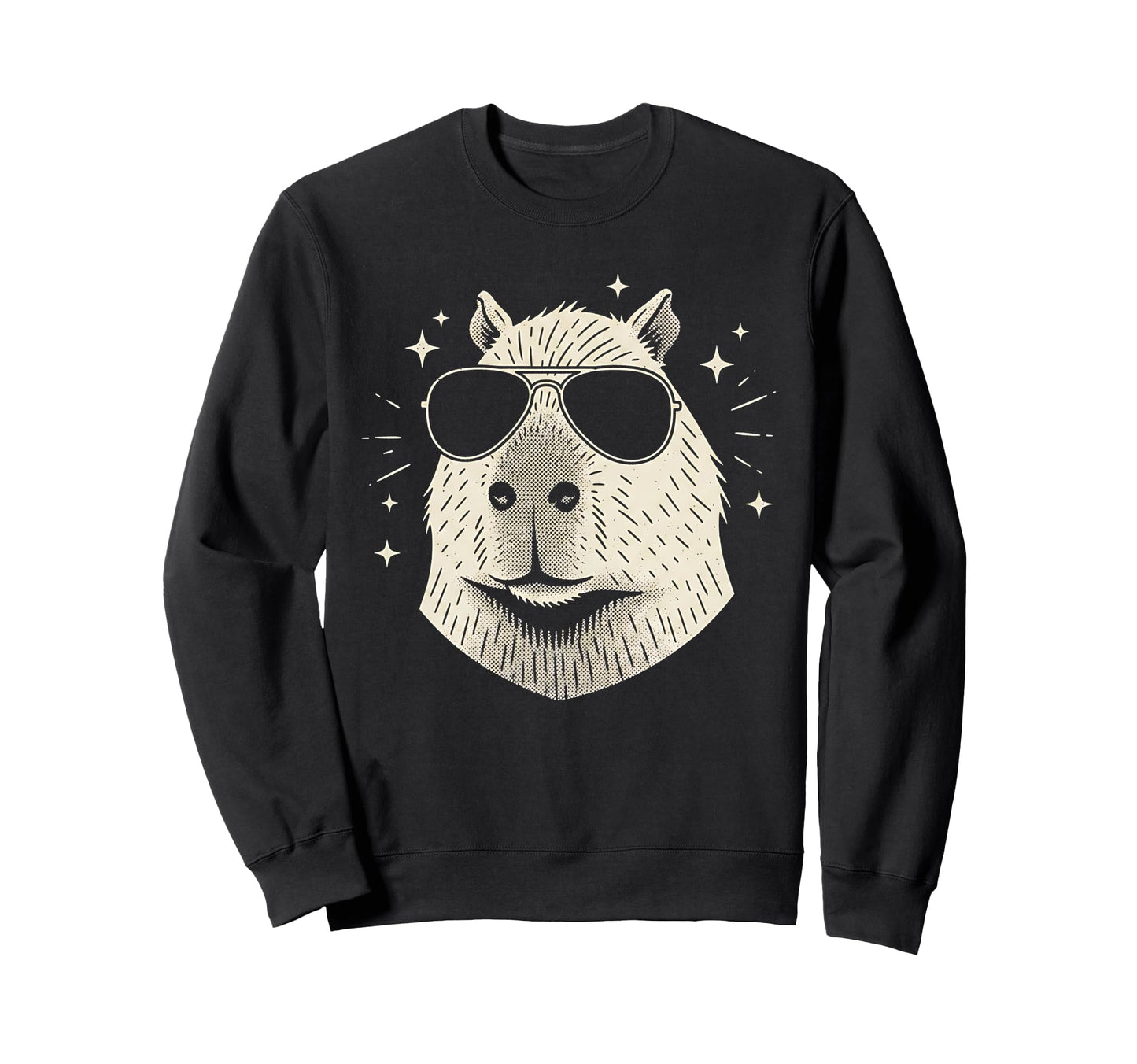 Y2K Capybara Sunglasses 90S 2000S Sweatshirt - Novelty Apparel Men Women - T-Shirt, Sweatshirt, Hoodie