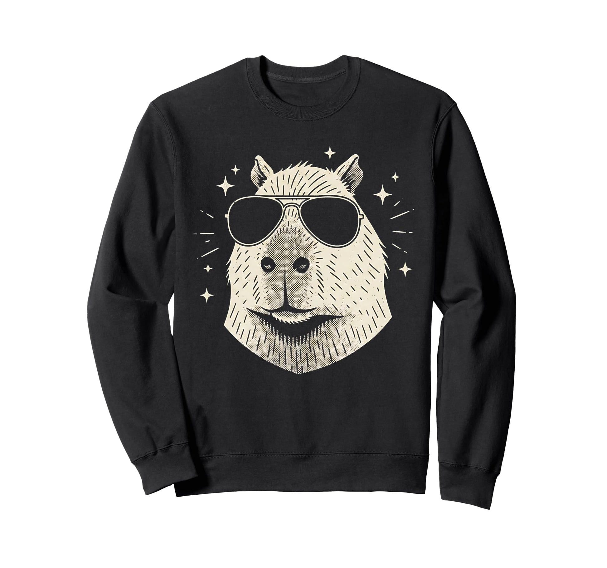 Y2K Capybara Sunglasses 90S 2000S Sweatshirt - Novelty Apparel Men Women - T-Shirt, Sweatshirt, Hoodie