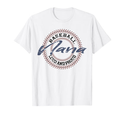 Baseball Nana Baseball Grandma Baseball T-Shirt - Custom Art Print Unisex - T-Shirt, Sweatshirt, Hoodie