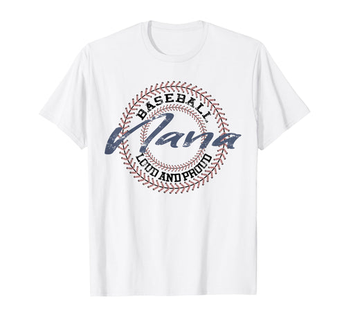 Baseball Nana Baseball Grandma Baseball T-Shirt - Custom Art Print Unisex - T-Shirt, Sweatshirt, Hoodie