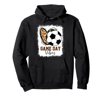 Bleached Soccer Game Day Vibes Soccer Hoodie - Unique Graphic for Adults - T-Shirt, Sweatshirt, Hoodie