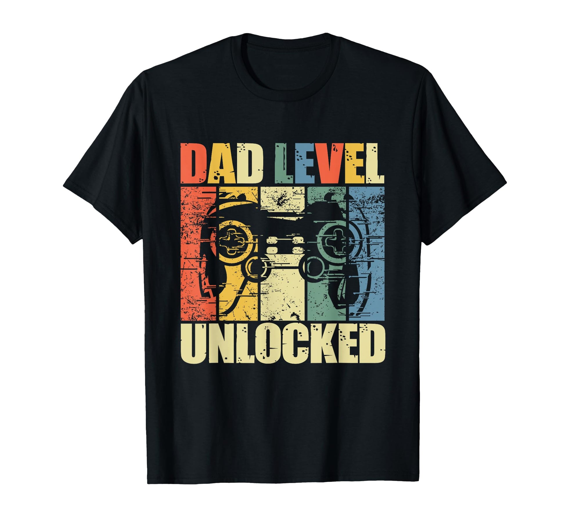 Dad Level Unlocked Gaming Controller T-Shirt - Novelty Apparel Men Women - T-Shirt, Sweatshirt, Hoodie