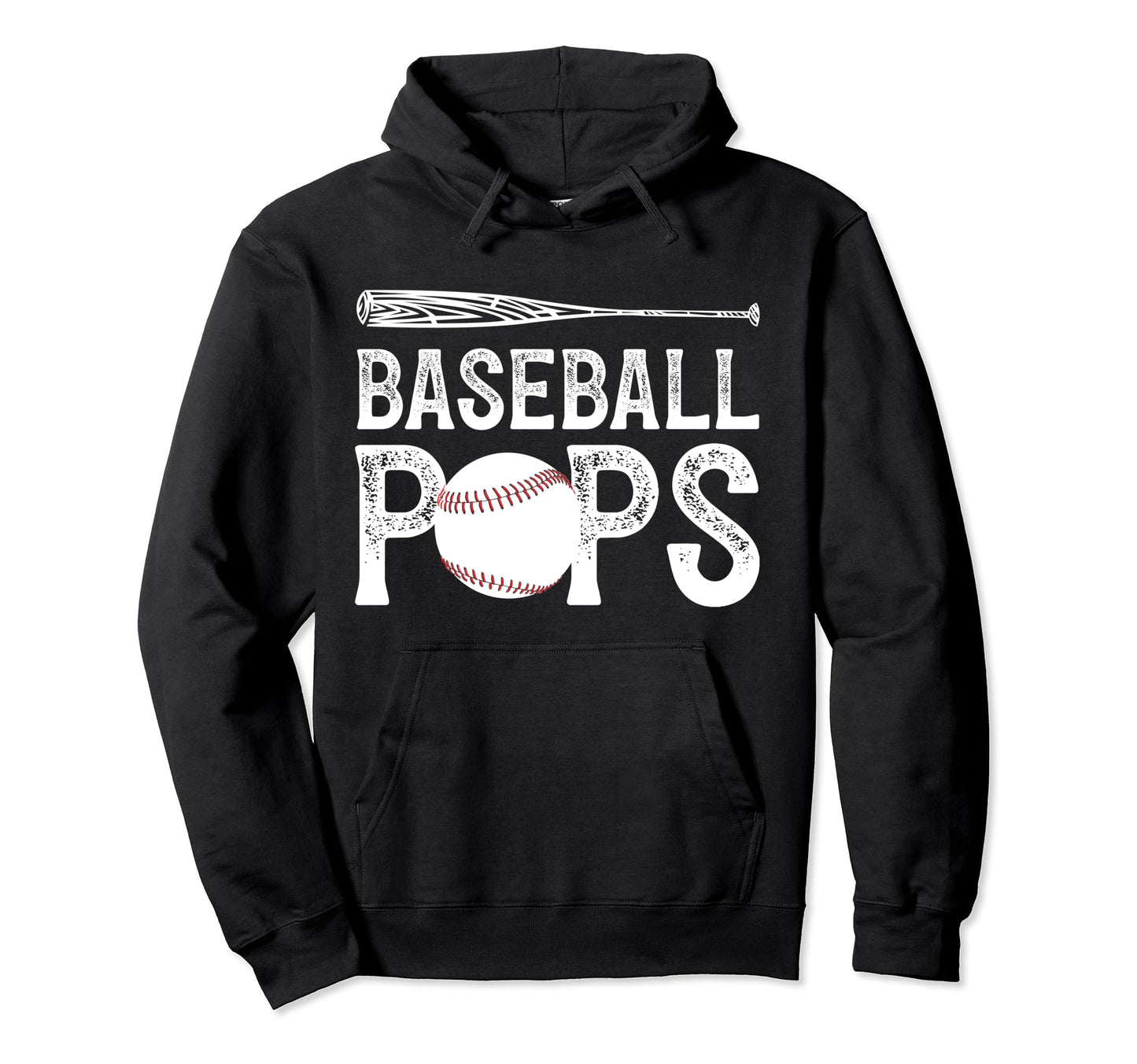 Baseball Pops Proud Grandpa Pops Hoodie - Aesthetic Graphic for Adults - T-Shirt, Sweatshirt, Hoodie