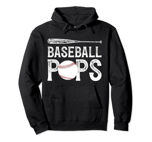 Baseball Pops Proud Grandpa Pops Hoodie - Aesthetic Graphic for Adults - T-Shirt, Sweatshirt, Hoodie