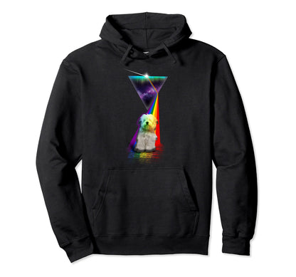 Prism Coton De Tulear Hoodie - Aesthetic Graphic for Adults - T-Shirt, Sweatshirt, Hoodie