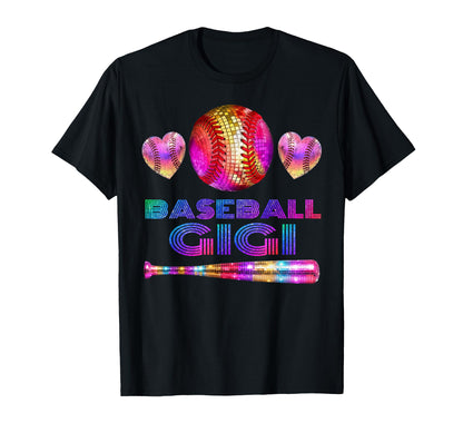 Baseball Gigi Heart Disco Grandma Nana T-Shirt - Trendy Graphic Men Women - T-Shirt, Sweatshirt, Hoodie
