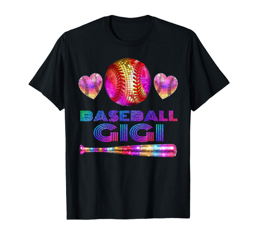 Baseball Gigi Heart Disco Grandma Nana T-Shirt - Trendy Graphic Men Women - T-Shirt, Sweatshirt, Hoodie