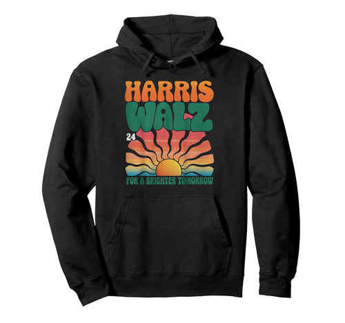 Harris Walz Sunset Boho Hoodie - Fun Novelty Design Men Women - T-Shirt, Sweatshirt, Hoodie
