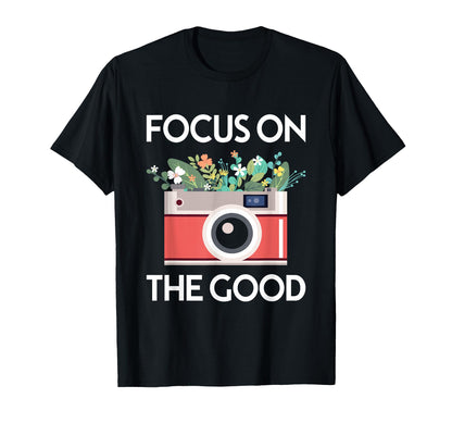 Focus Good Camera Flower Wildflowers T-Shirt - Custom Art Print Unisex - T-Shirt, Sweatshirt, Hoodie