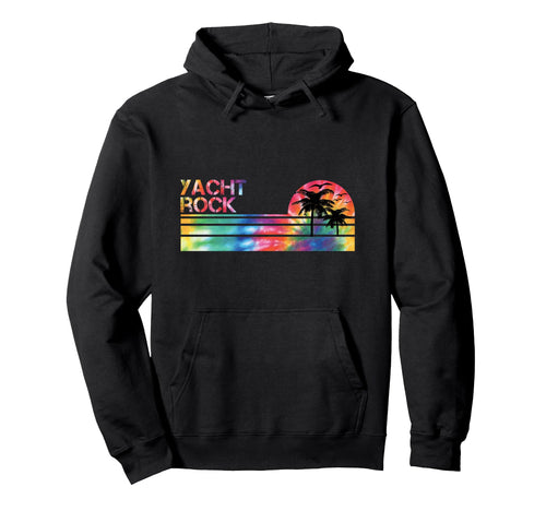 Yacht Rock Tie Dye Inspired Striped Hoodie - Casual Everyday Wear Unisex - T-Shirt, Sweatshirt, Hoodie