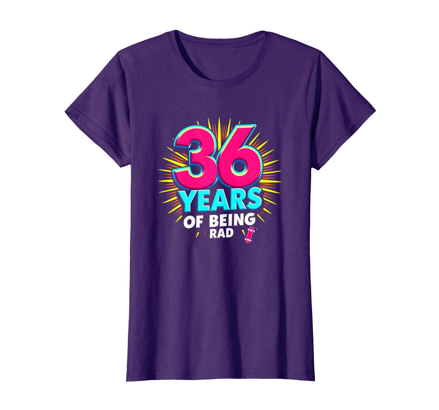 Birthday Gift 36 Years Being Rad Pop T-Shirt - Aesthetic Graphic Men Women - T-Shirt, Sweatshirt, Hoodie