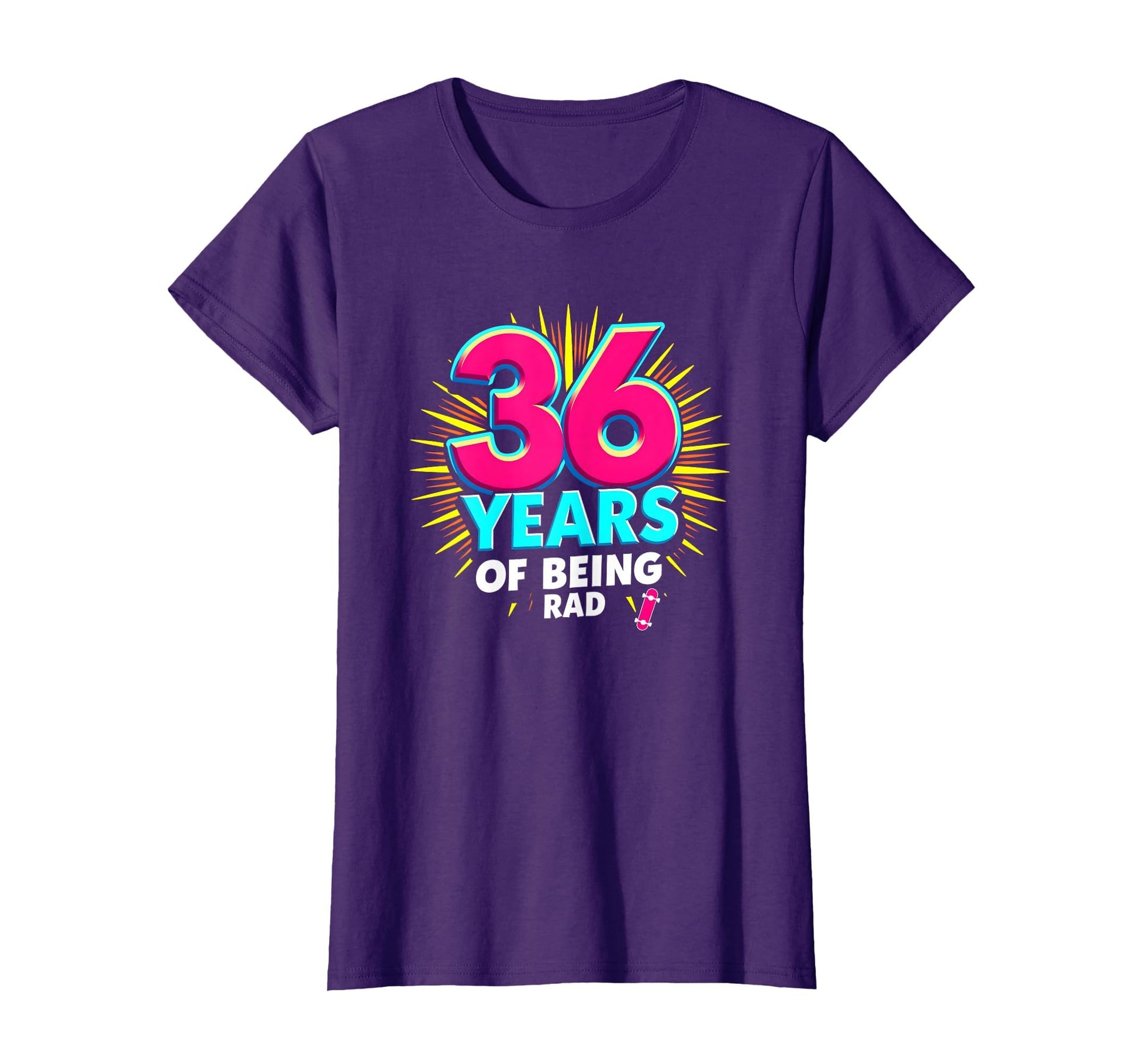 Birthday Gift 36 Years Being Rad Pop T-Shirt - Aesthetic Graphic Men Women - T-Shirt, Sweatshirt, Hoodie