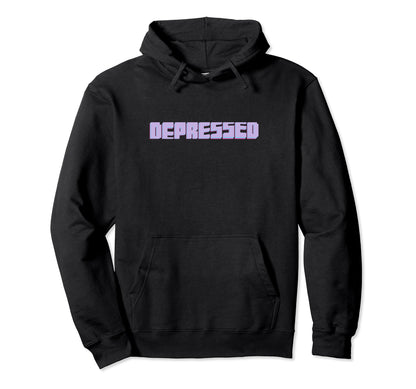 Depressed Aesthetic Vaporwave Hoodie - Novelty Apparel for Adults - T-Shirt, Sweatshirt, Hoodie