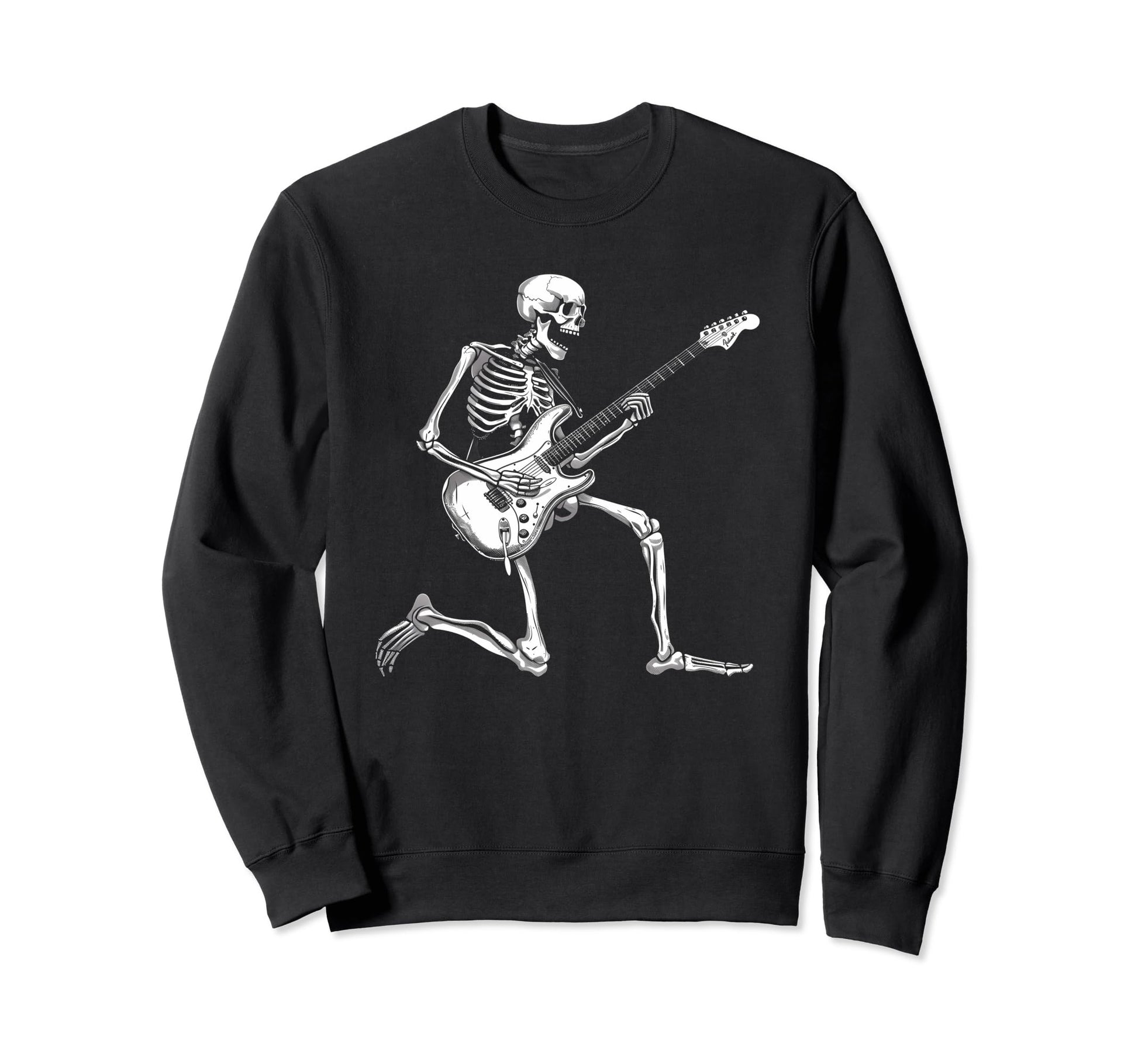 Rock And Roll Skeleton Playing Sweatshirt - Fun Novelty Design Men Women - T-Shirt, Sweatshirt, Hoodie