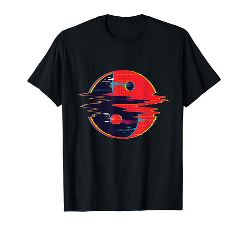 Yin Yang Black And Red Japanese T-Shirt - Casual Everyday Wear for Adults - T-Shirt, Sweatshirt, Hoodie
