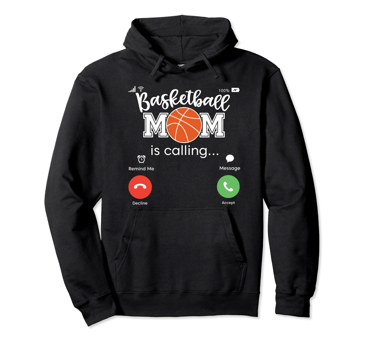 Mother Game Day Basket Ball Mama Sport Hoodie - Novelty Apparel for Adults - T-Shirt, Sweatshirt, Hoodie