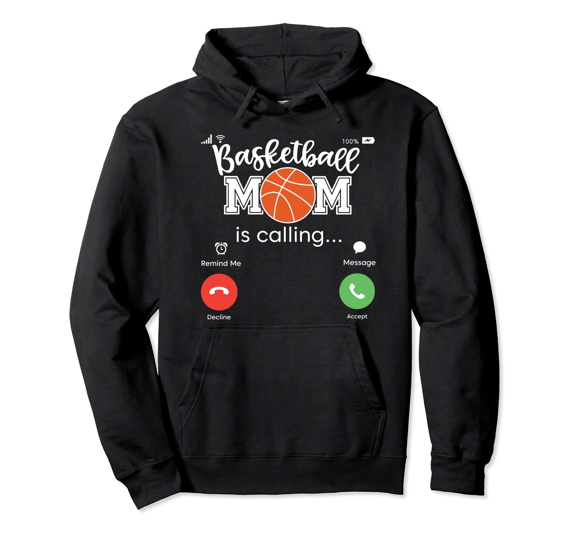 Mother Game Day Basket Ball Mama Sport Hoodie - Novelty Apparel for Adults - T-Shirt, Sweatshirt, Hoodie