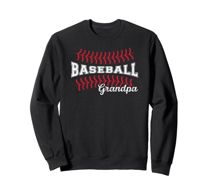 Baseball Grandpa Baseball Player Sweatshirt - Graphic Print for Adults - T-Shirt, Sweatshirt, Hoodie