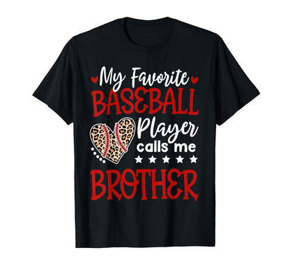 My Favorite Baseball Player Calls Me T-Shirt - Graphic Print for Adults - T-Shirt, Sweatshirt, Hoodie