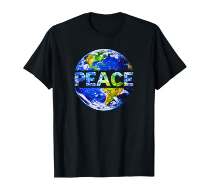 Peace Earth World Peace Unity Love T-Shirt - Aesthetic Graphic for Adults - T-Shirt, Sweatshirt, Hoodie