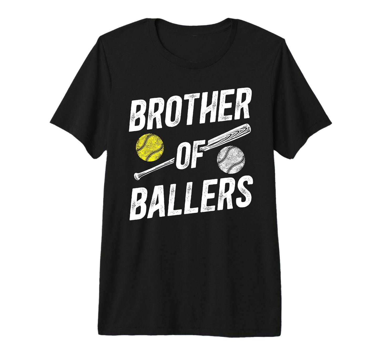 Brother Ballers Softball Baseball T-Shirt - Minimalist Print Men Women - T-Shirt, Sweatshirt, Hoodie