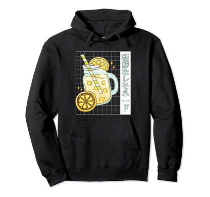 Lemonade Aesthetic Vaporwave 80S Japanese Hoodie - Graphic Print Men Women - T-Shirt, Sweatshirt, Hoodie
