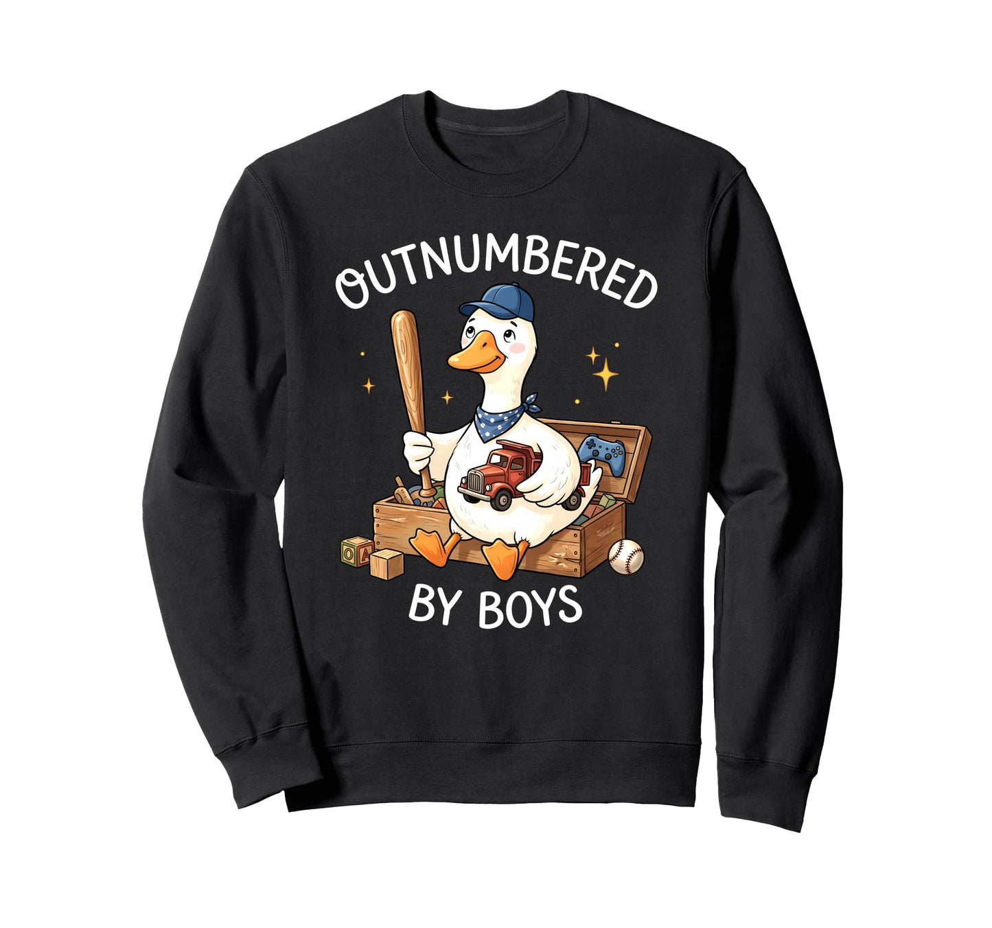 Outnumbered Goose Duck Mom Mothers Sweatshirt - Streetwear Style Unisex - T-Shirt, Sweatshirt, Hoodie