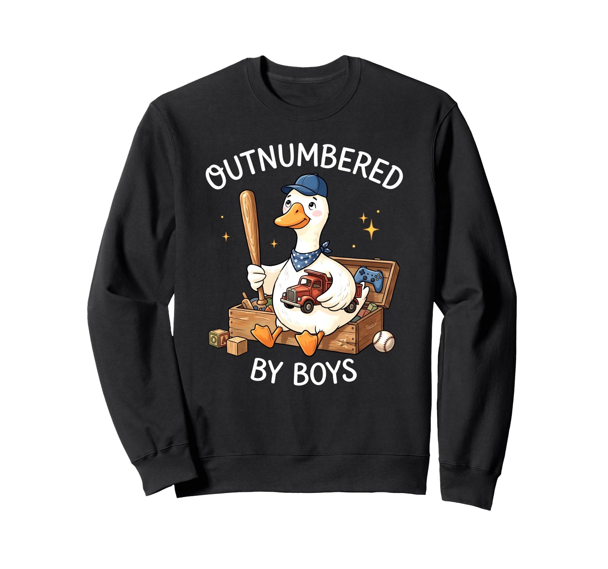 Outnumbered Goose Duck Mom Mothers Sweatshirt - Streetwear Style Unisex - T-Shirt, Sweatshirt, Hoodie