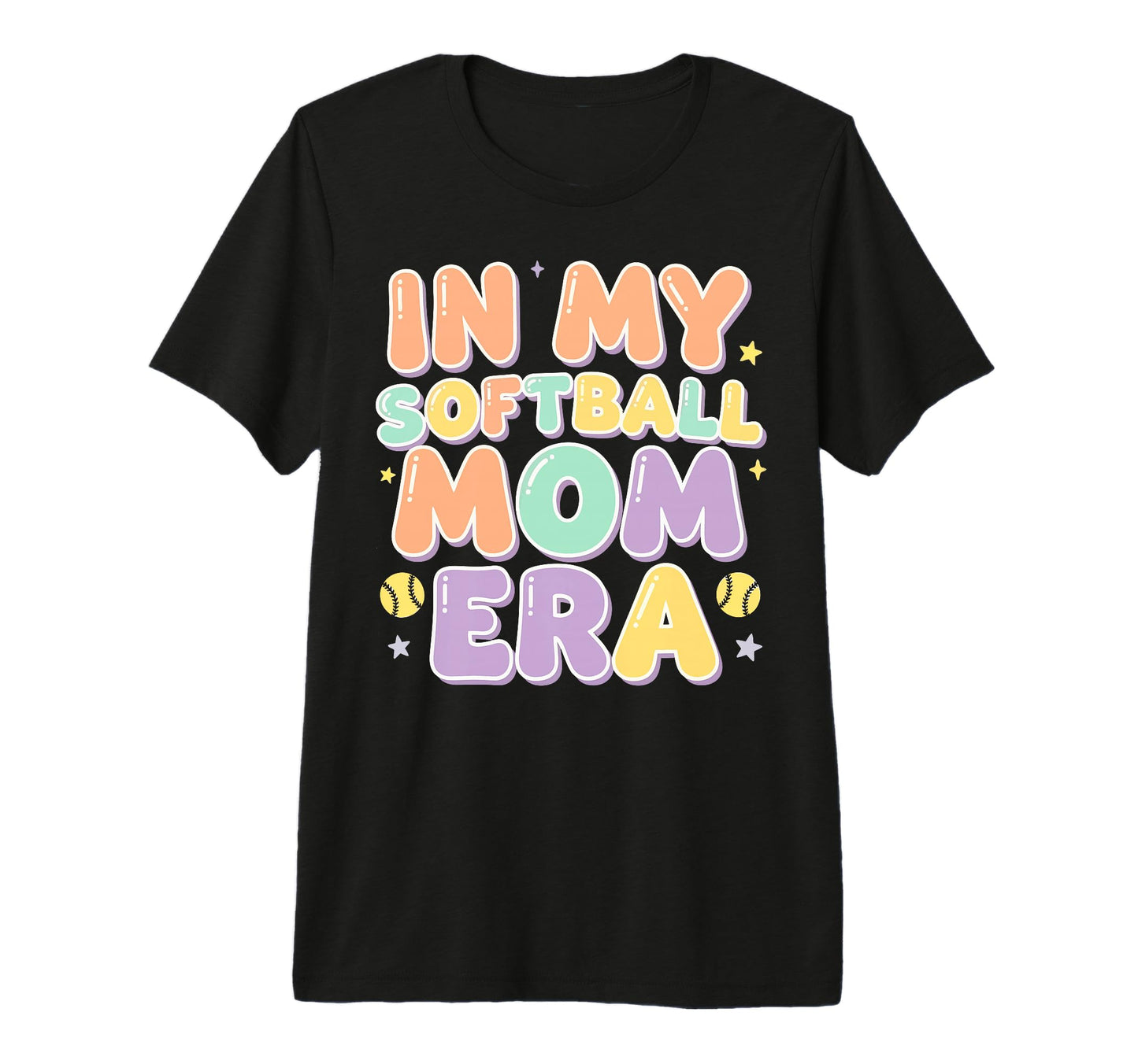 My Softball Mom Era Softball Mama T-Shirt - Minimalist Print Men Women - T-Shirt, Sweatshirt, Hoodie