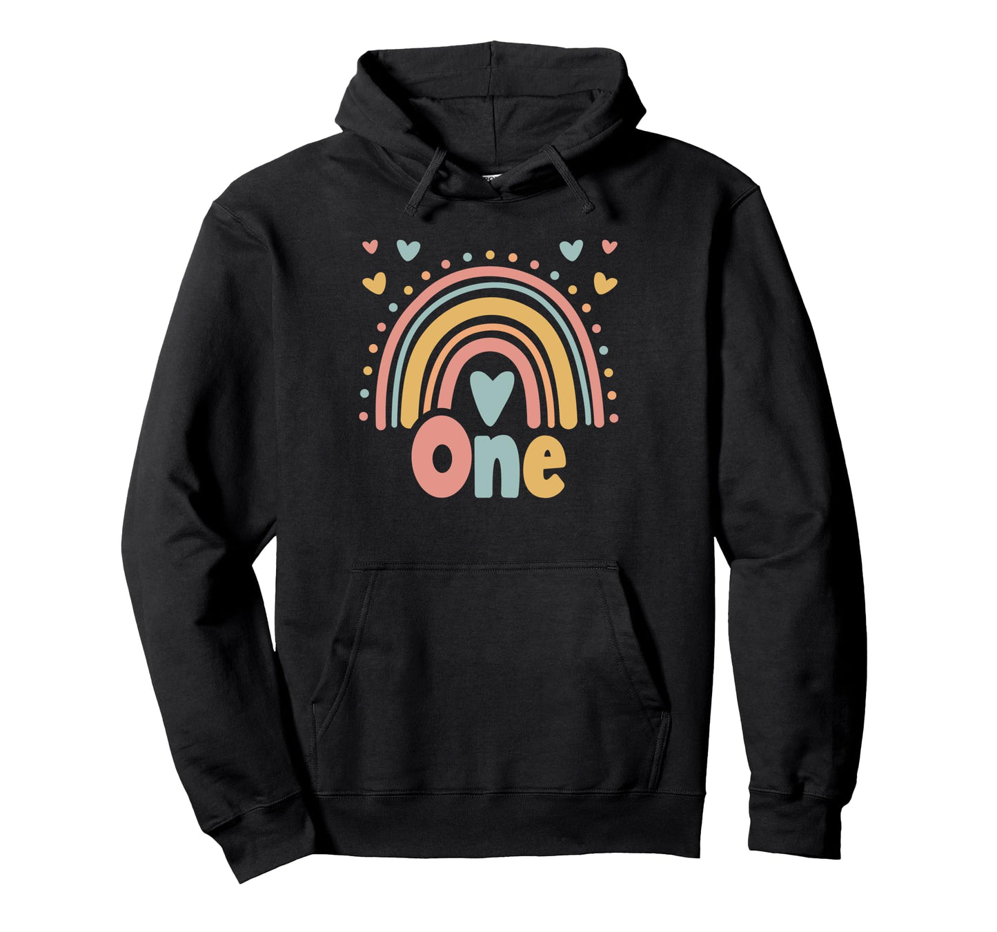 1 Year Old Boho Rainbow 1St Hoodie - Fun Novelty Design for Adults - T-Shirt, Sweatshirt, Hoodie
