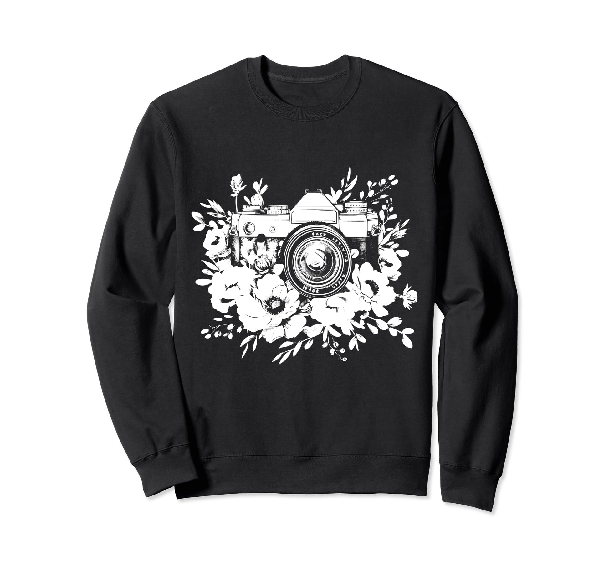 Photographer Camera Flowers Sweatshirt - Streetwear Style Men Women - T-Shirt, Sweatshirt, Hoodie