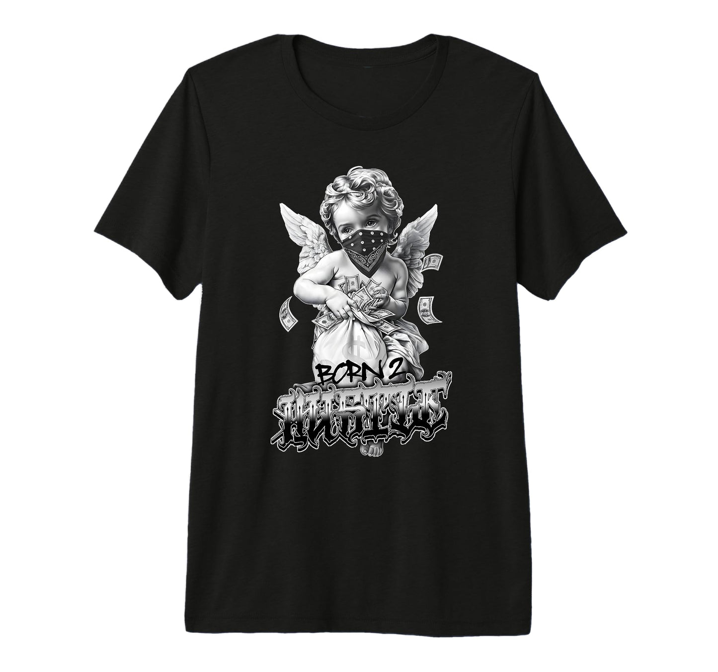 Born To Hustle Tattoo Art Chicano T-Shirt - Streetwear Style for Adults - T-Shirt, Sweatshirt, Hoodie