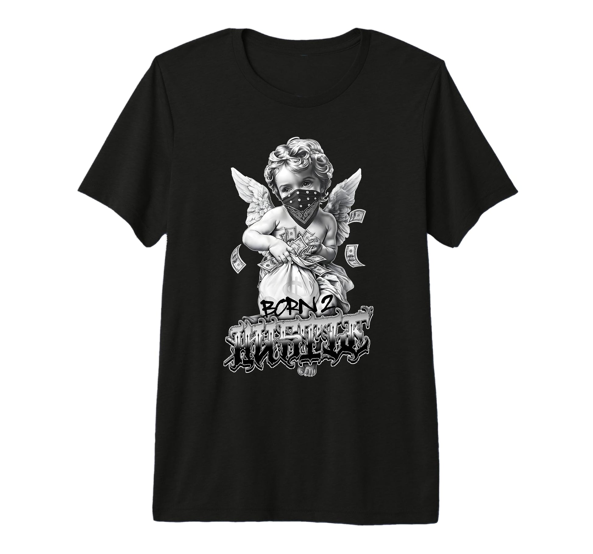 Born To Hustle Tattoo Art Chicano T-Shirt - Streetwear Style for Adults - T-Shirt, Sweatshirt, Hoodie