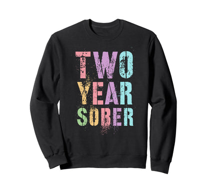 Rockstar 2 Two Year Sober Est Sweatshirt - Fun Novelty Design Men Women - T-Shirt, Sweatshirt, Hoodie