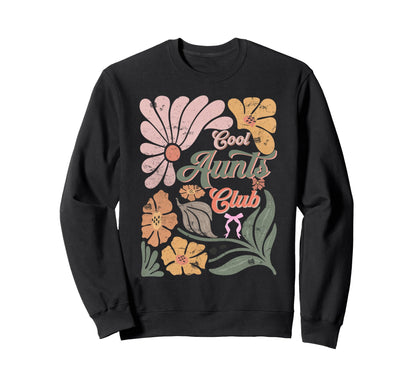 Boho Mothers Day Christian Aunts Club Sweatshirt - Aesthetic Graphic Unisex - T-Shirt, Sweatshirt, Hoodie