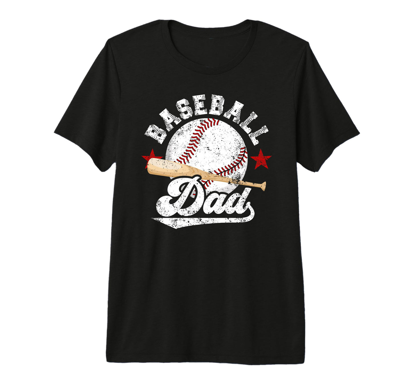 Mens Baseball Dad Proud Dad Baseball T-Shirt - Minimalist Print for Adults - T-Shirt, Sweatshirt, Hoodie